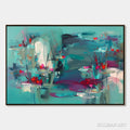 HOLMAN ART Aquatic Reverie – Vibrant Abstract Water Lily Pond Painting - image 1