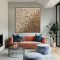 HOLMAN ART Golden Drift – Textured Wabi Sabi Abstract Oil Painting - image 2