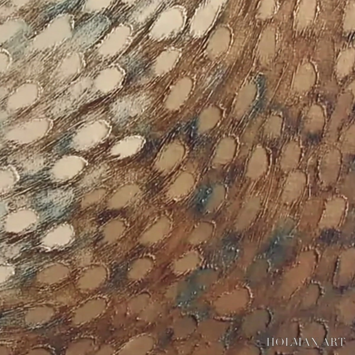 HOLMAN ART Golden Drift – Textured Wabi Sabi Abstract Oil Painting - image 3