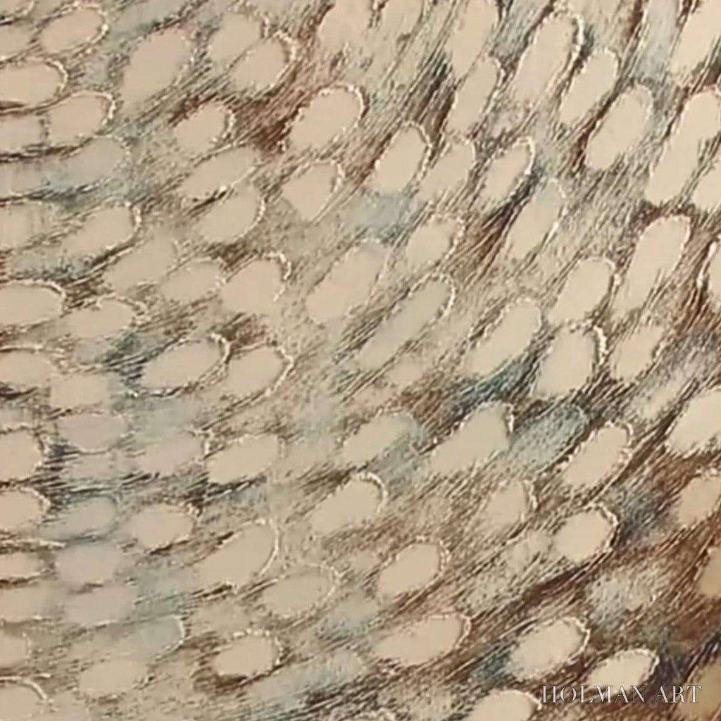 HOLMAN ART Golden Drift – Textured Wabi Sabi Abstract Oil Painting - image 5