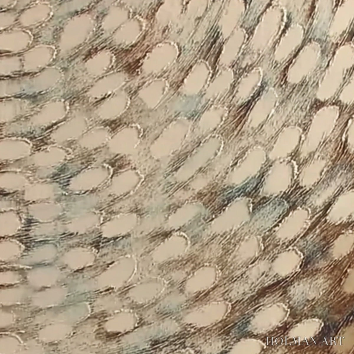 HOLMAN ART Golden Drift – Textured Wabi Sabi Abstract Oil Painting - image 5