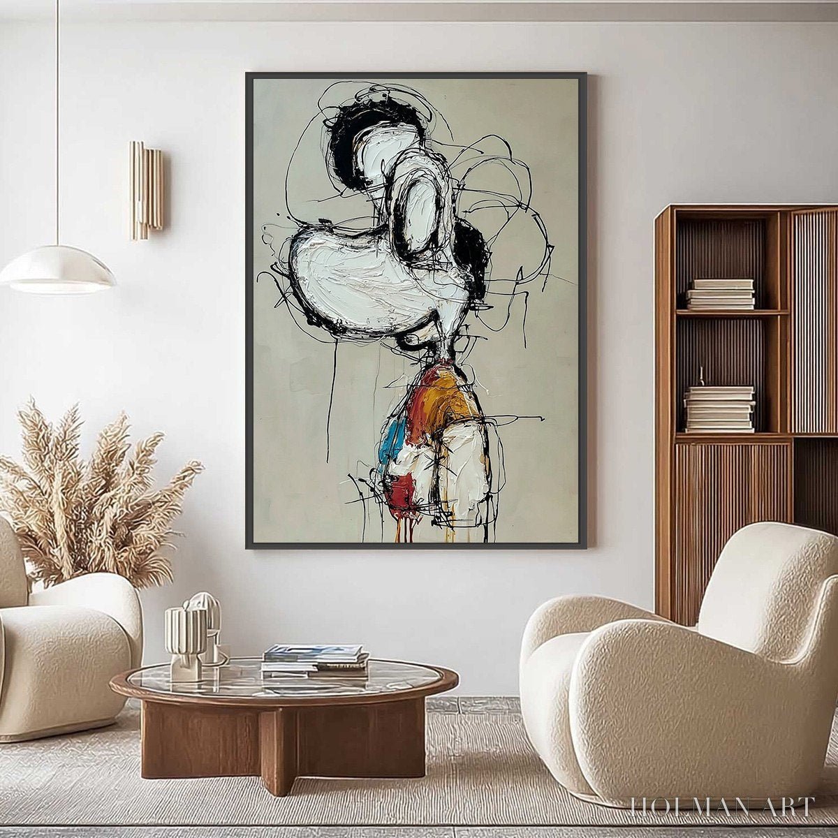 HOLMAN ART Inner Monologue – Expressive Abstract Figurative Impasto - image 4