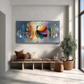 HOLMAN ART Urban Rhapsody – Textured Palette Knife Painting of a Dancer in a Cityscape - image 2