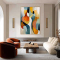 HOLMAN ART Interplay – Colorful Textured Abstract Oil Painting for Modern Decor - image 2