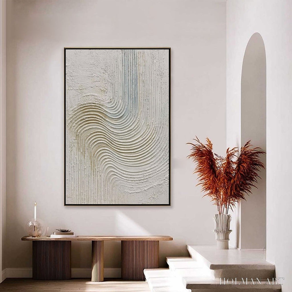 HOLMAN ART Silent Frequency – Textured Wabi Sabi Minimalist Abstract - image 4