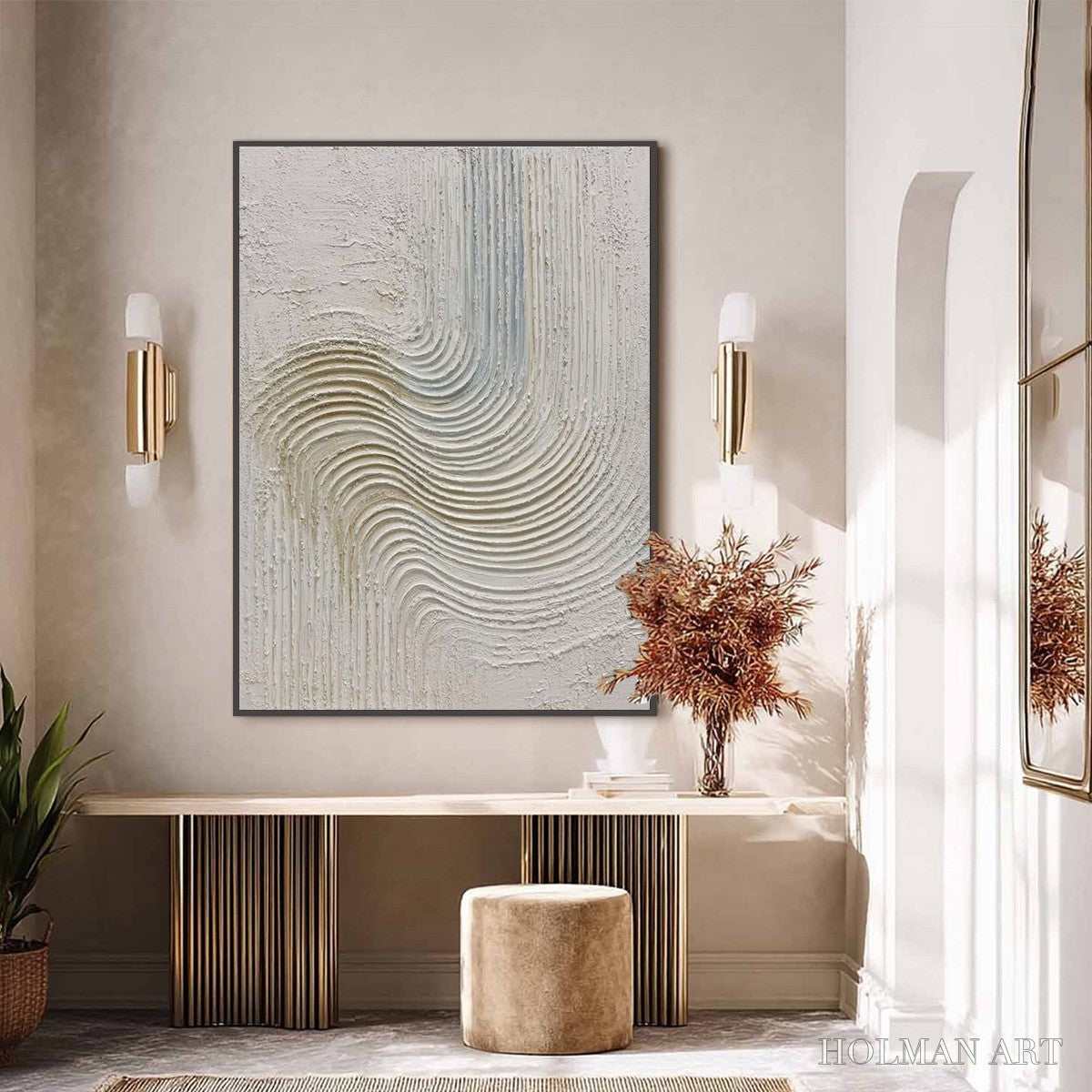 HOLMAN ART Silent Frequency – Textured Wabi Sabi Minimalist Abstract - image 6