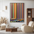 HOLMAN ART Chromatic Cascade – Vibrant Textured Vertical Abstract Color Painting - image 2