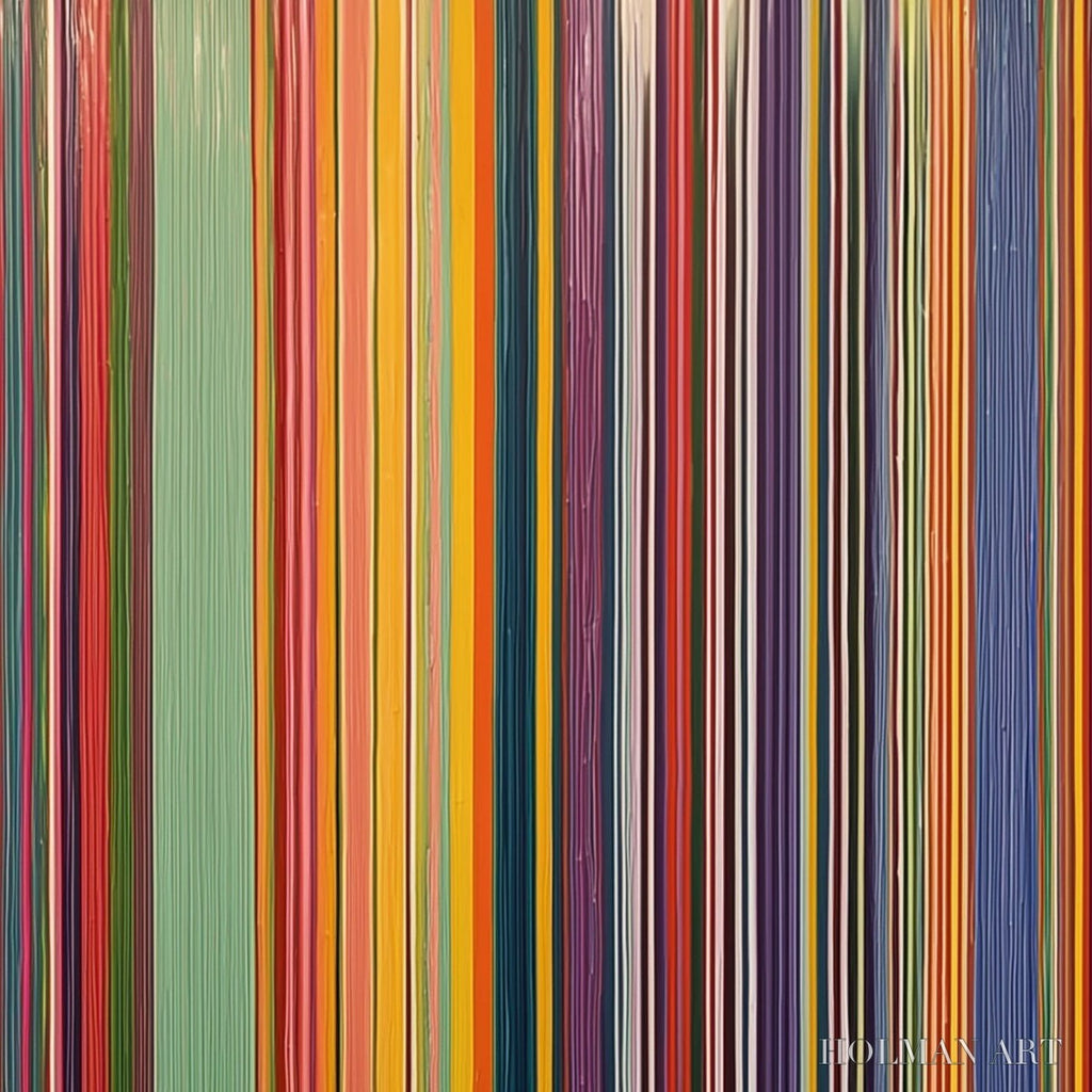 HOLMAN ART Chromatic Cascade – Vibrant Textured Vertical Abstract Color Painting - image 3
