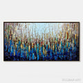 HOLMAN ART Urban Twilight – Heavily Textured Abstract Cityscape Oil Painting - image 1