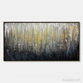 HOLMAN ART Golden Cascade – Large Textured Abstract Gold and Black Painting - image 1