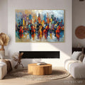 HOLMAN ART Urban Serenade – Textured Palette Knife Cityscape Jazz Painting - image 2