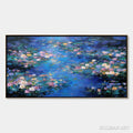 HOLMAN ART Serene Reflections – Impressionistic Textured Water Lily Pond Oil Painting - image 1