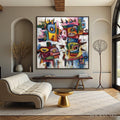HOLMAN ART Urban Carnival – Large Colorful Abstract Impasto Painting for Modern Decor - image 2