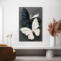 HOLMAN ART Duality – Textured Impasto Black and White Butterfly Painting - image 2