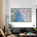 HOLMAN ART Coastal Promenade – Textured Palette Knife Cityscape Painting of a Seaside Stroll - image 2