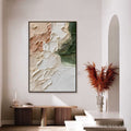 HOLMAN ART Earth'S Embrace – Textured Wabi Sabi Abstract Painting in Earth Tones - image 2