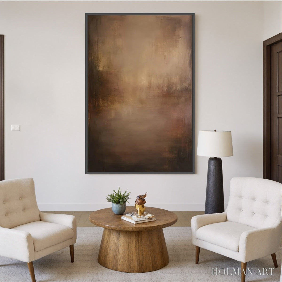 HOLMAN ART Fading Ember – Wabi Sabi Abstract Art for Sophisticated Spaces - image 4