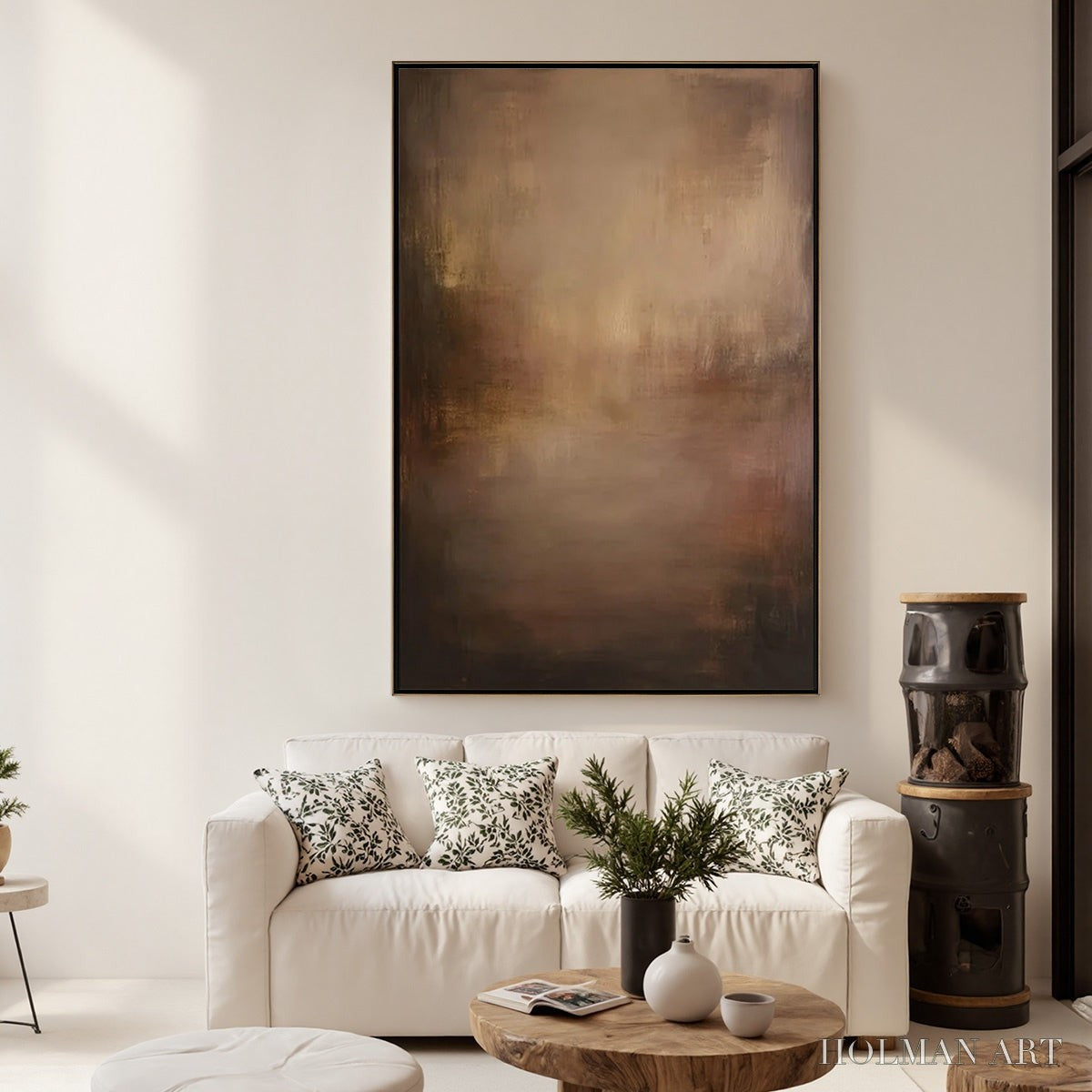 HOLMAN ART Fading Ember – Wabi Sabi Abstract Art for Sophisticated Spaces - image 6