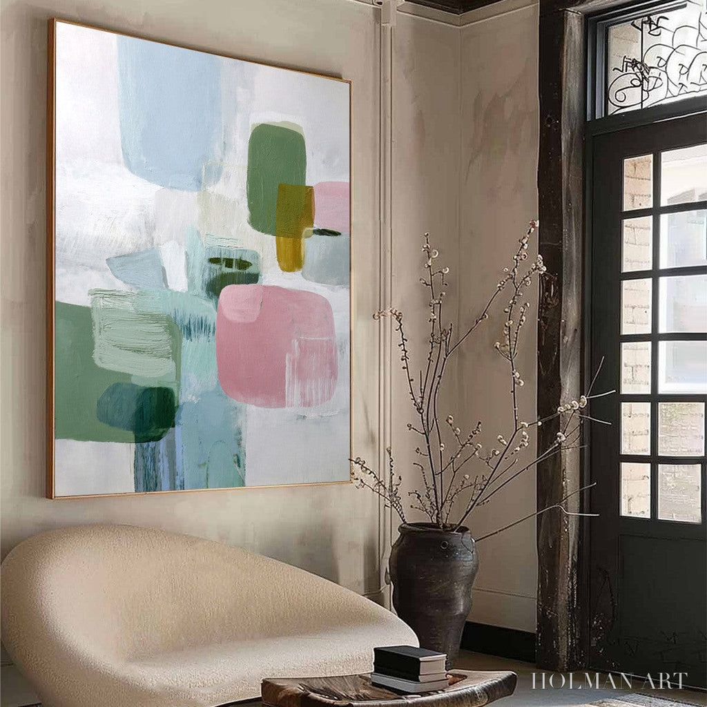 HOLMAN ART Morning Blush – Soft Pastel Abstract - image 6