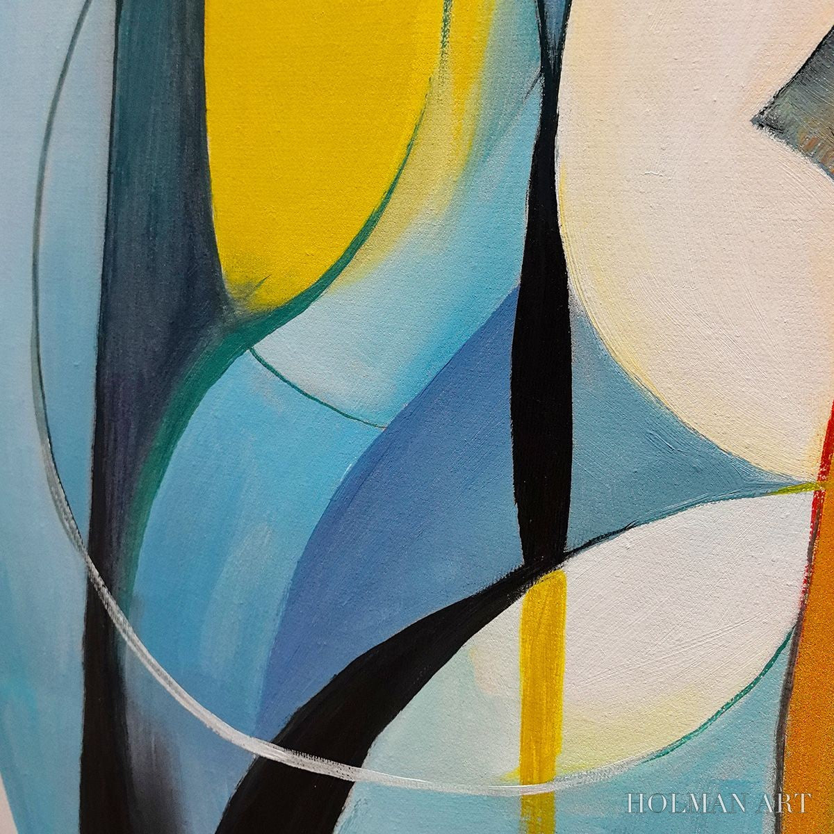 HOLMAN ART Convergence – Colorful Modern Abstract Figurative Art - image 3
