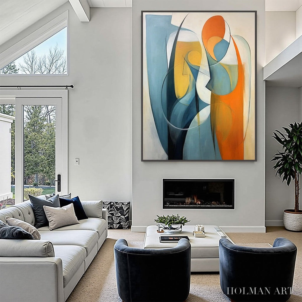 HOLMAN ART Convergence – Colorful Modern Abstract Figurative Art - image 5