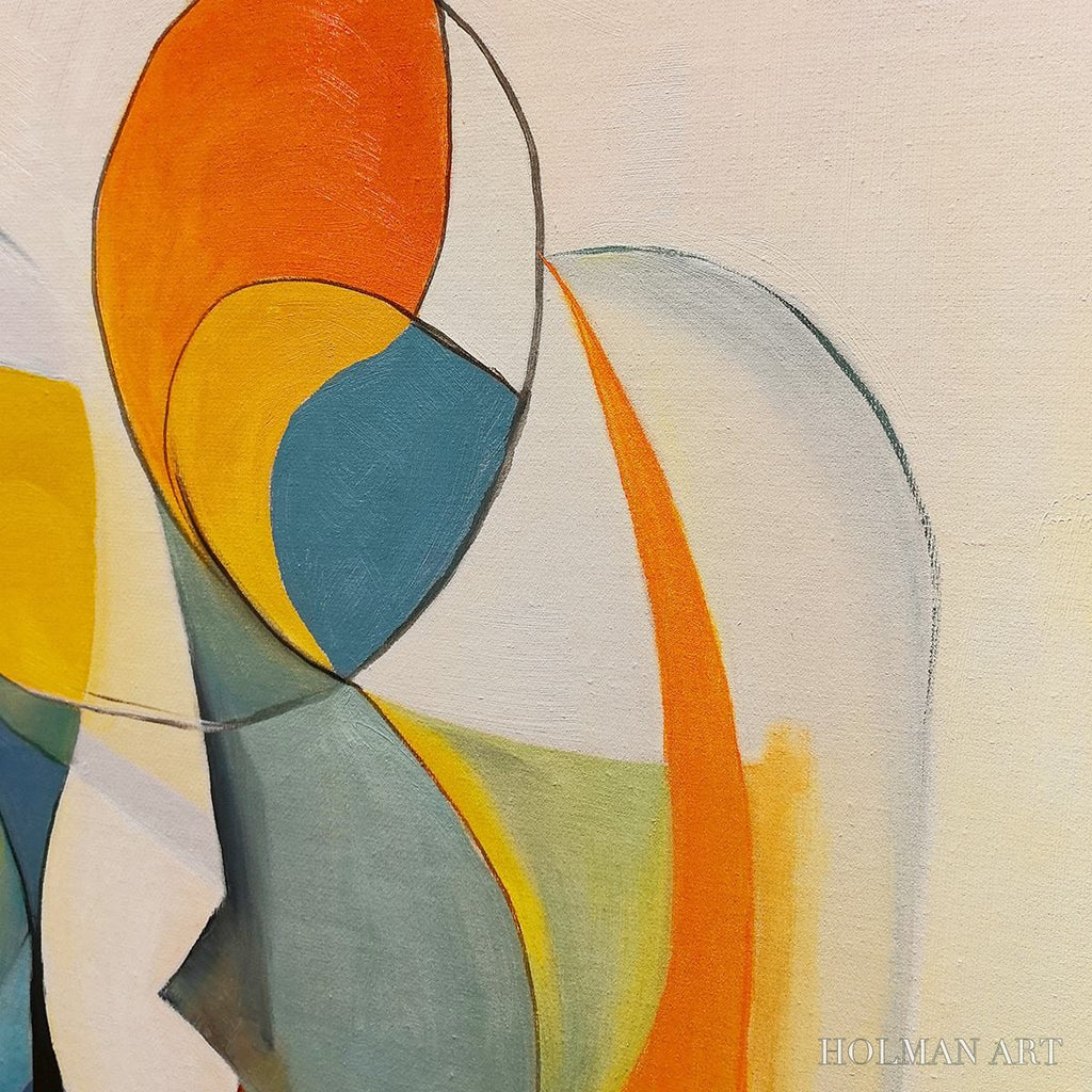 HOLMAN ART Convergence – Colorful Modern Abstract Figurative Art - image 6