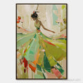 HOLMAN ART Whirlwind of Color – Abstract Figurative Oil Painting of Dancer - image 1