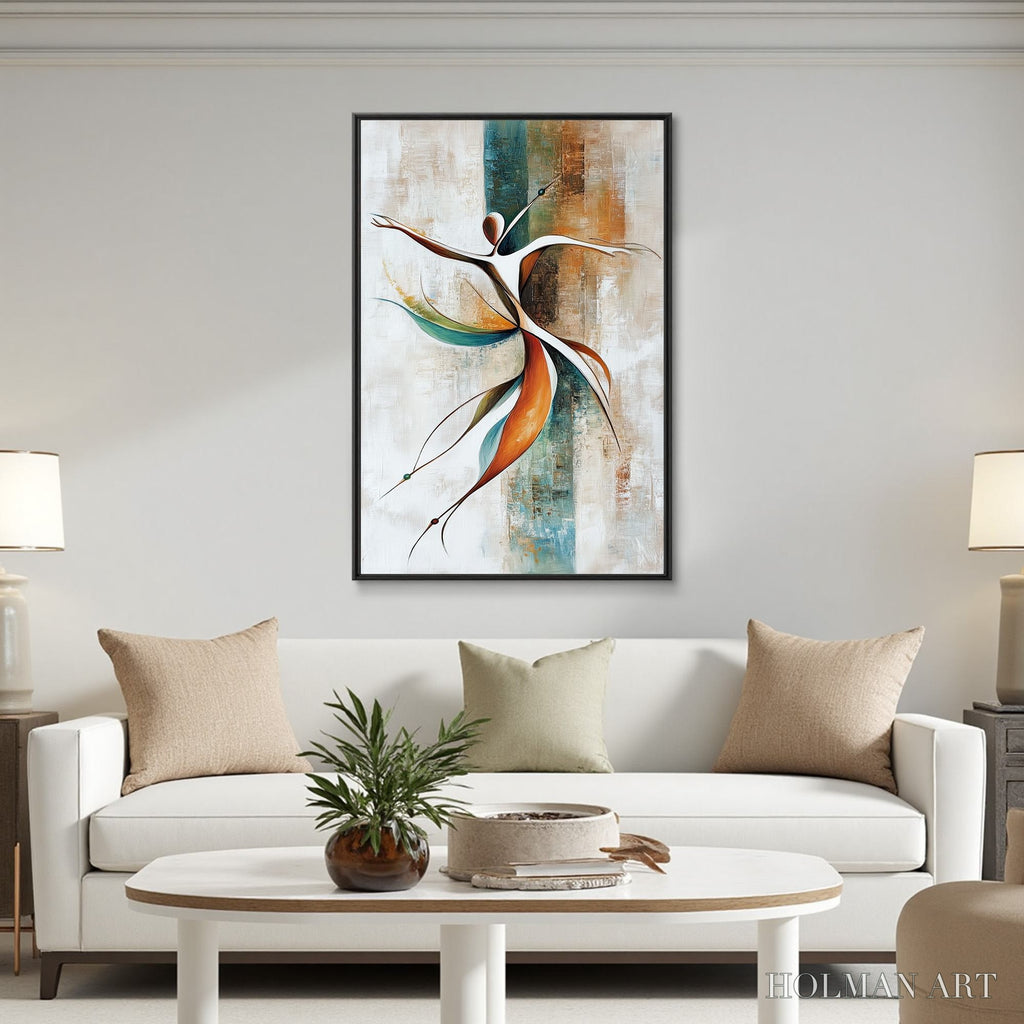 HOLMAN ART Grace in Motion – Expressive Abstract Figure Oil Painting - image 2