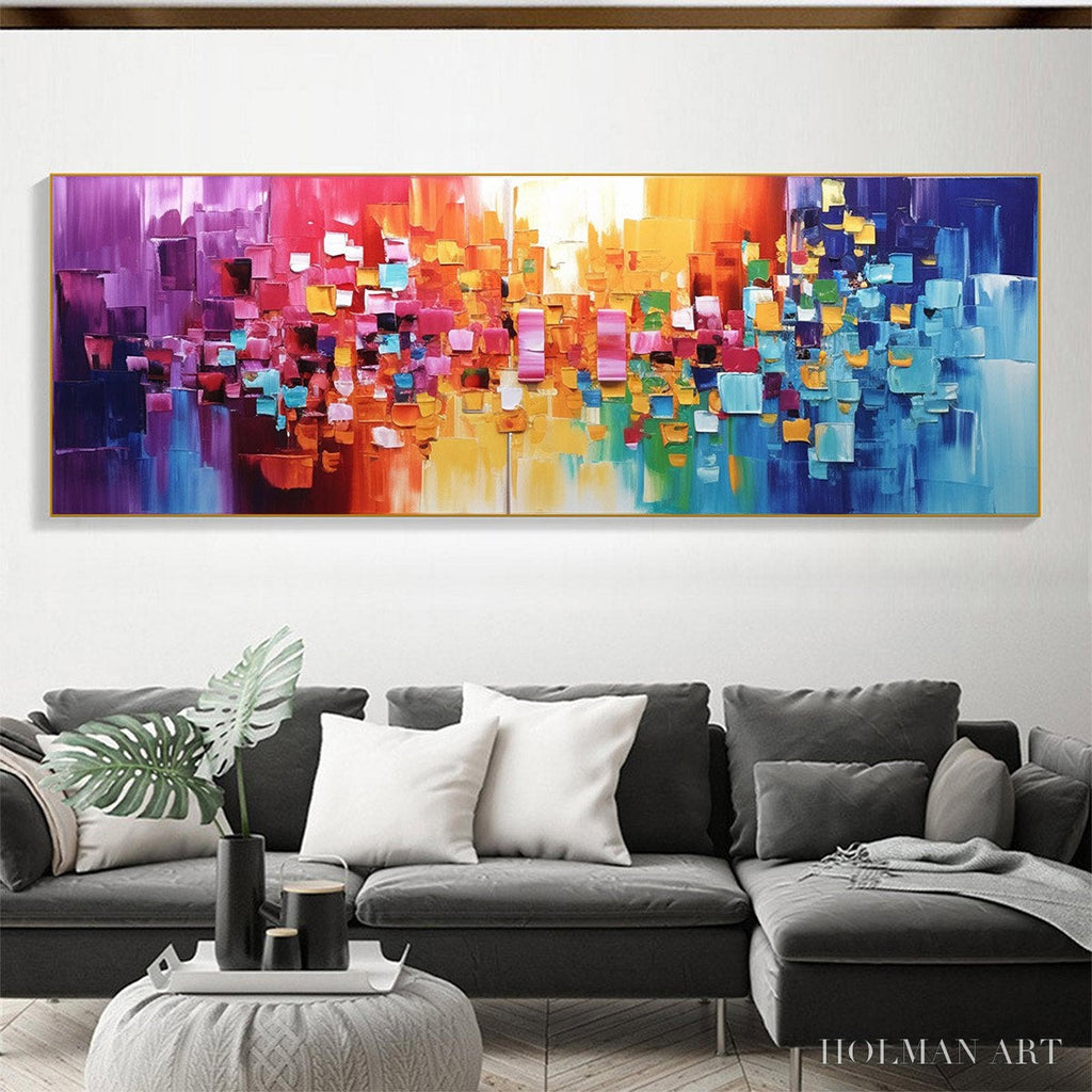 HOLMAN ART Chroma Dance – Colorful Abstract Impasto Oil Painting - image 2
