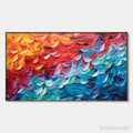 HOLMAN ART Fiery Dance – Textured Abstract Oil Painting - image 1