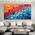 HOLMAN ART Fiery Dance – Textured Abstract Oil Painting - image 2