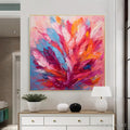 HOLMAN ART Feather Dance – Square Abstract Impasto Oil Painting on Canvas - image 2