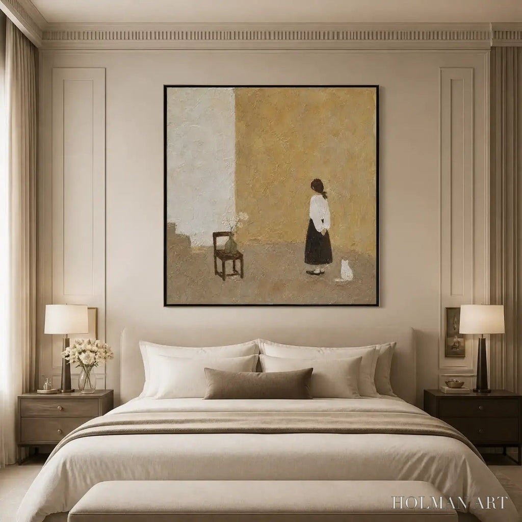 HOLMAN ART Still Room – Minimalist Woman Interior Painting - image 5
