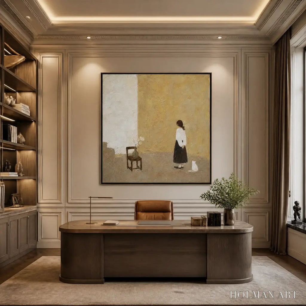 HOLMAN ART Still Room – Minimalist Woman Interior Painting - image 6