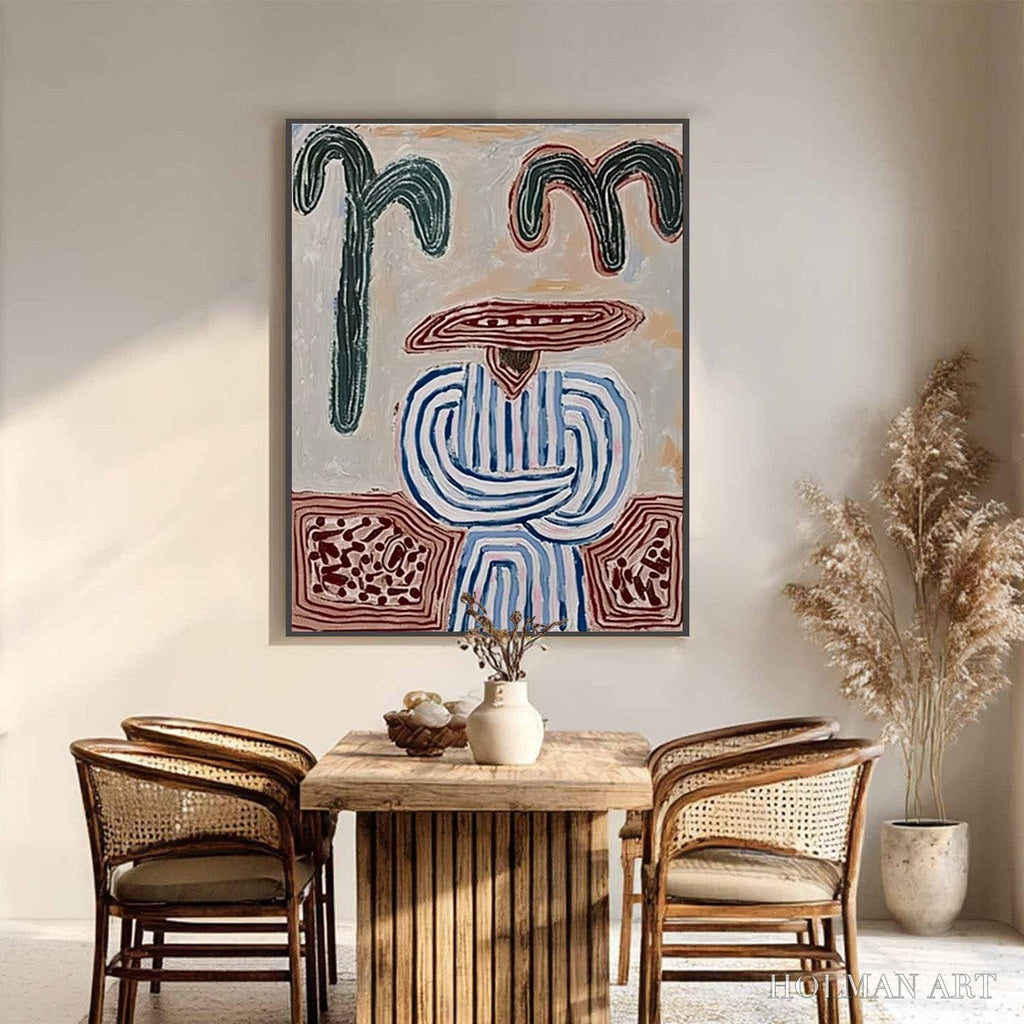 HOLMAN ART Earthen Guardian – Wabi Sabi Abstract Figurative - image 2