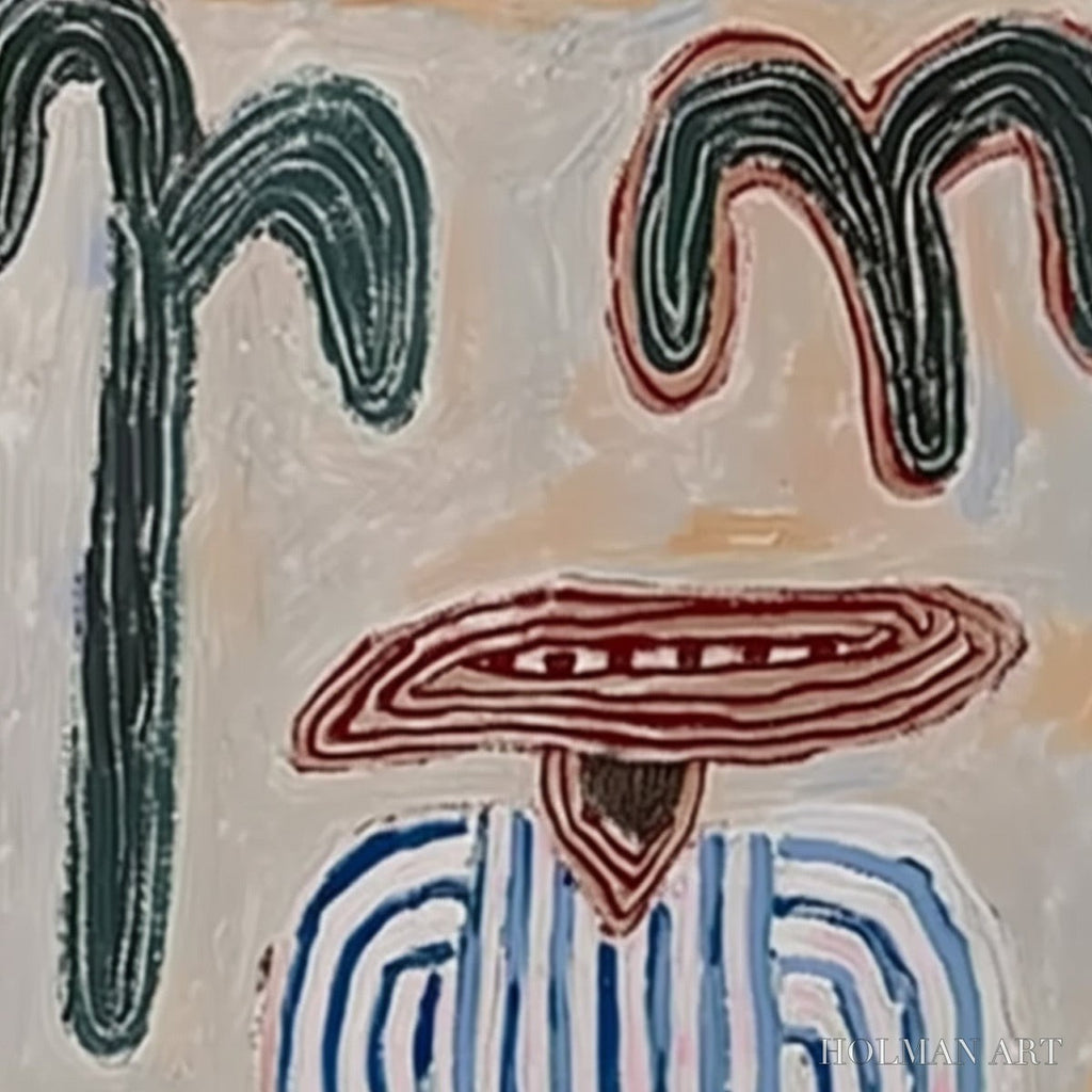 HOLMAN ART Earthen Guardian – Wabi Sabi Abstract Figurative - image 3