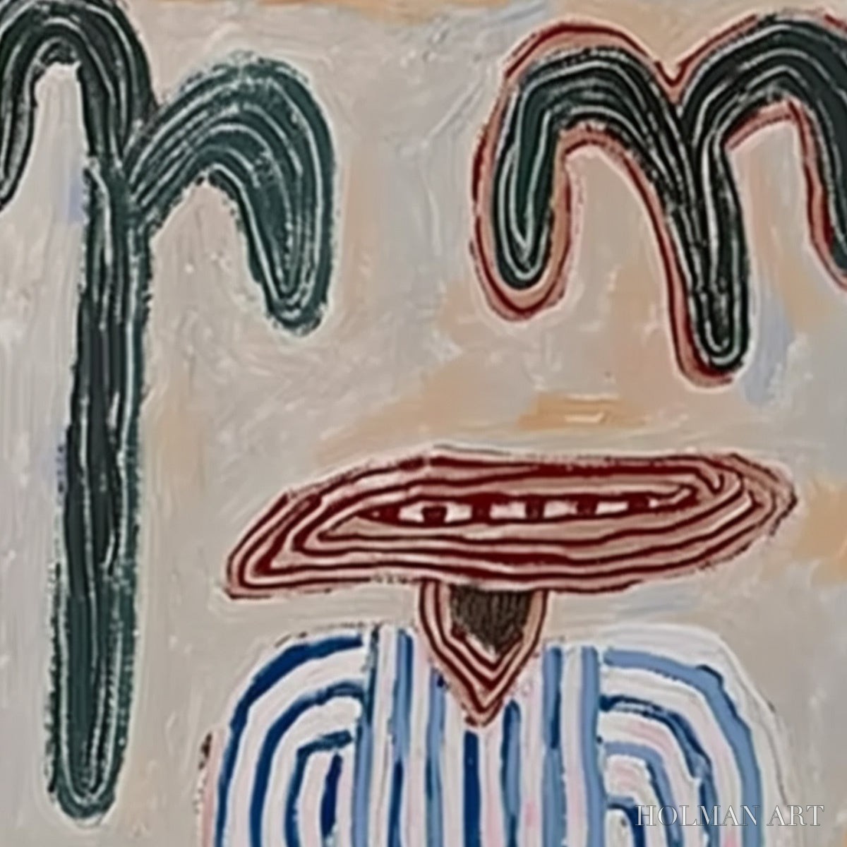 HOLMAN ART Earthen Guardian – Wabi Sabi Abstract Figurative - image 3