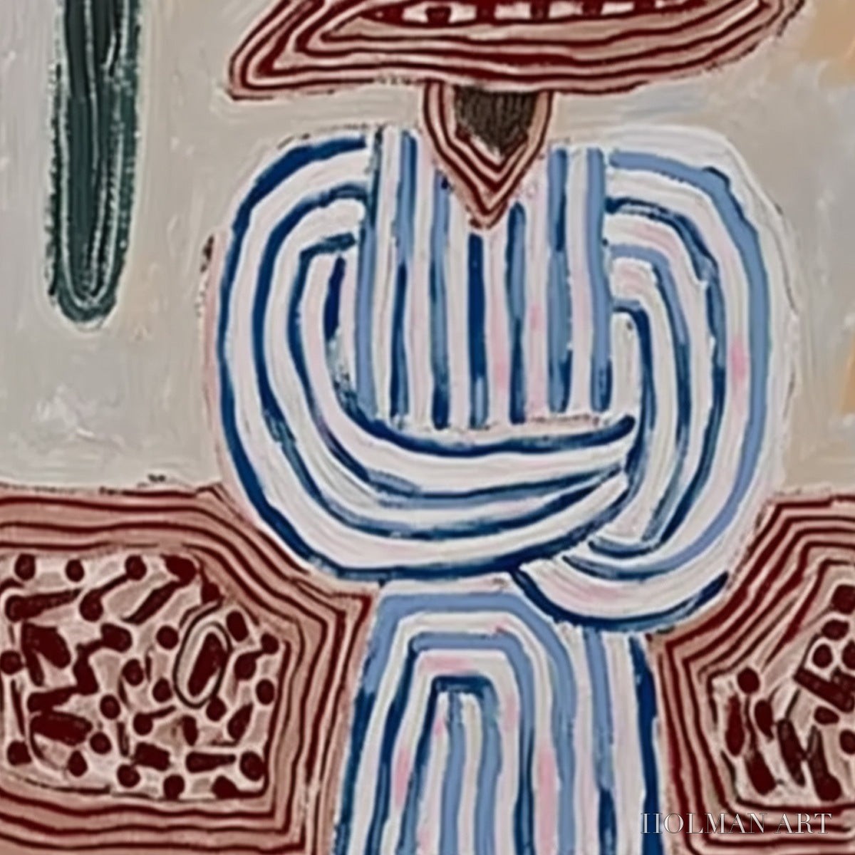 HOLMAN ART Earthen Guardian – Wabi Sabi Abstract Figurative - image 5