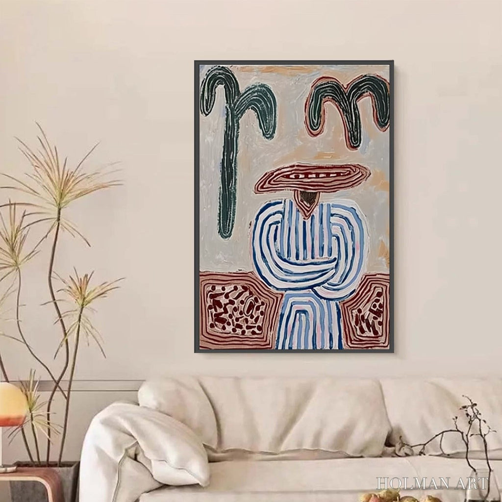 HOLMAN ART Earthen Guardian – Wabi Sabi Abstract Figurative - image 6