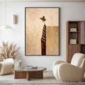 HOLMAN ART Solitude – Minimalist Figurative Painting in Earthy Tones - image 2