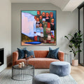 HOLMAN ART the Storykeepers – Colorful Figurative Painting of a Generational Gathering - image 2
