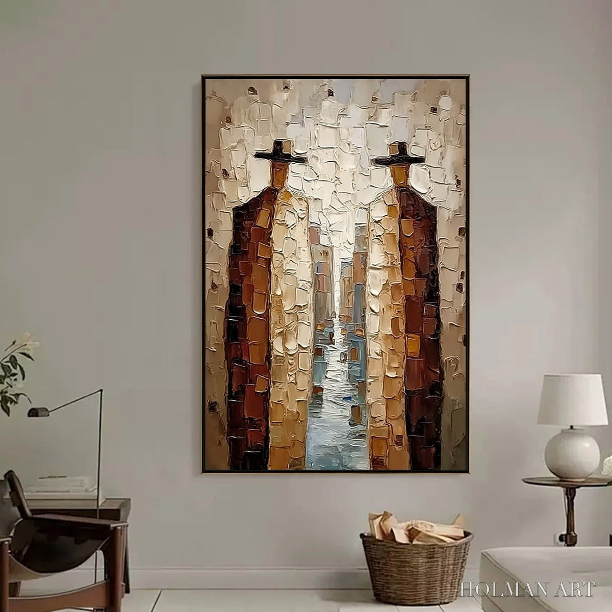 HOLMAN ART the Journeymen – Textured Figurative Impasto Painting - image 2