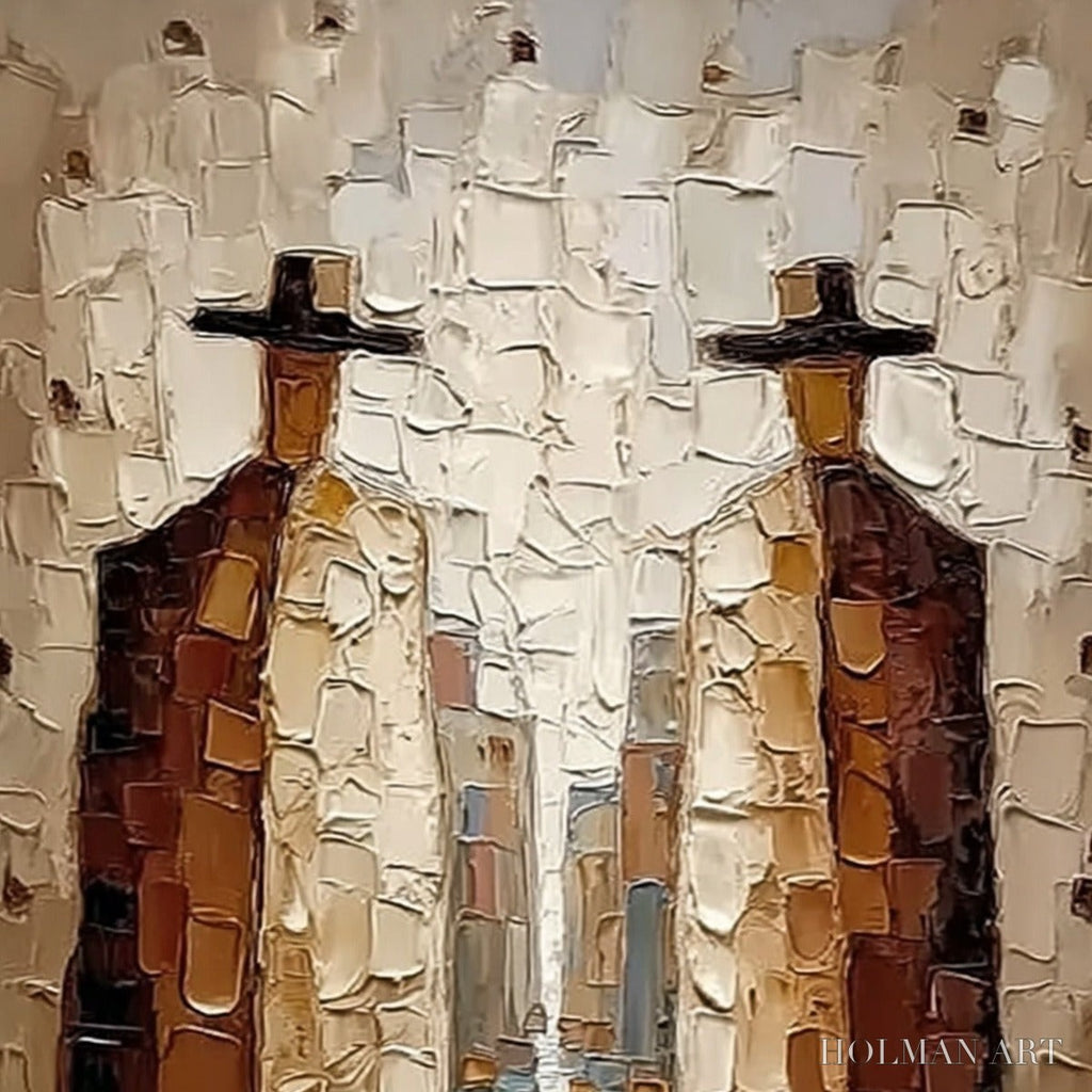 HOLMAN ART the Journeymen – Textured Figurative Impasto Painting - image 3