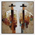 HOLMAN ART Kindred Spirits – Textured Abstract Figurative Impasto Painting - image 1