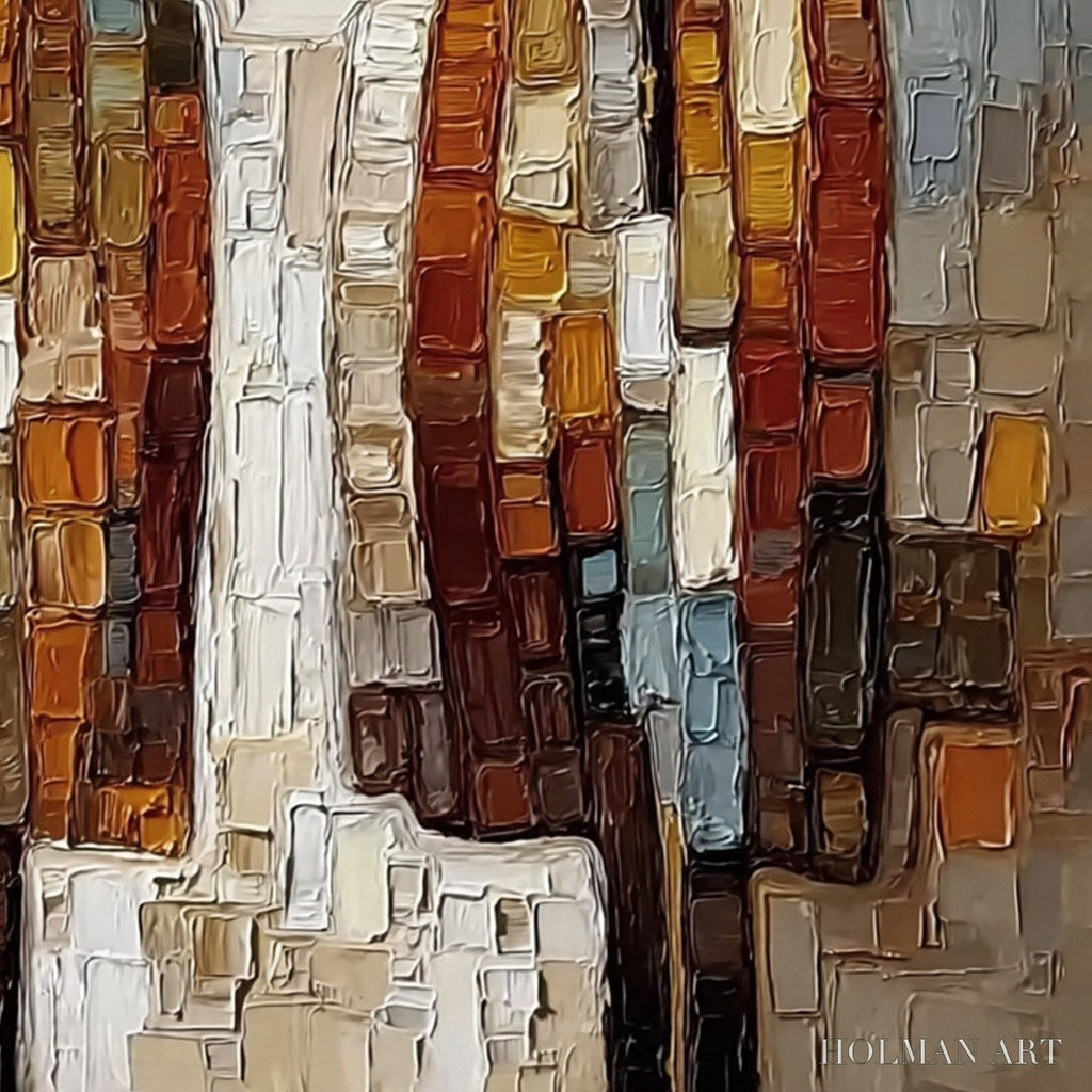 HOLMAN ART Companions – Textured Impasto Abstract Figurative - image 3