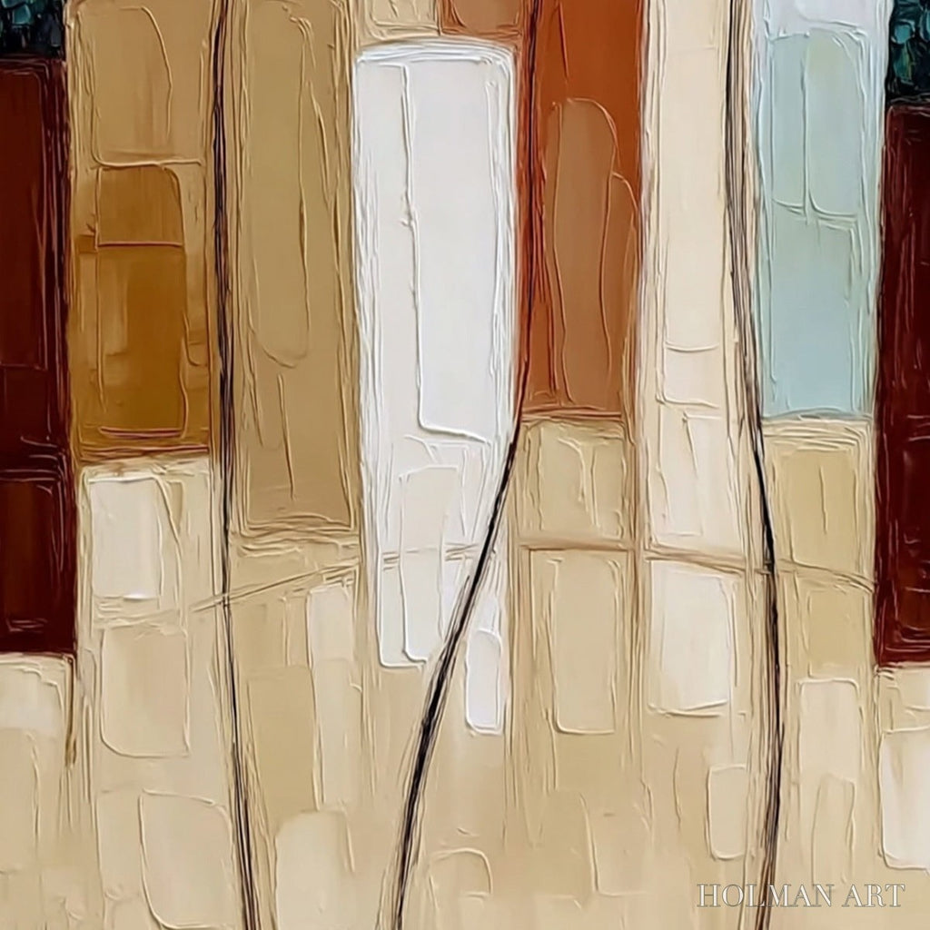 HOLMAN ART Kindred Spirits – Textured Abstract Figurative Impasto Painting - image 5