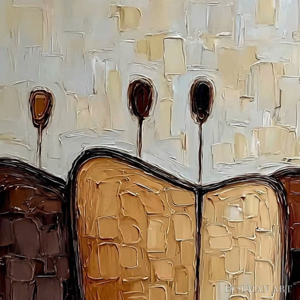 HOLMAN ART Convergence – Textured Abstract Figurative Impasto Painting - image 3