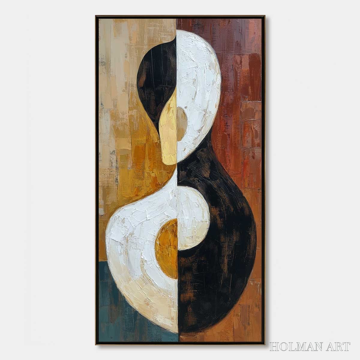 HOLMAN ART Unity – Large Textured Abstract Figurative - image 1