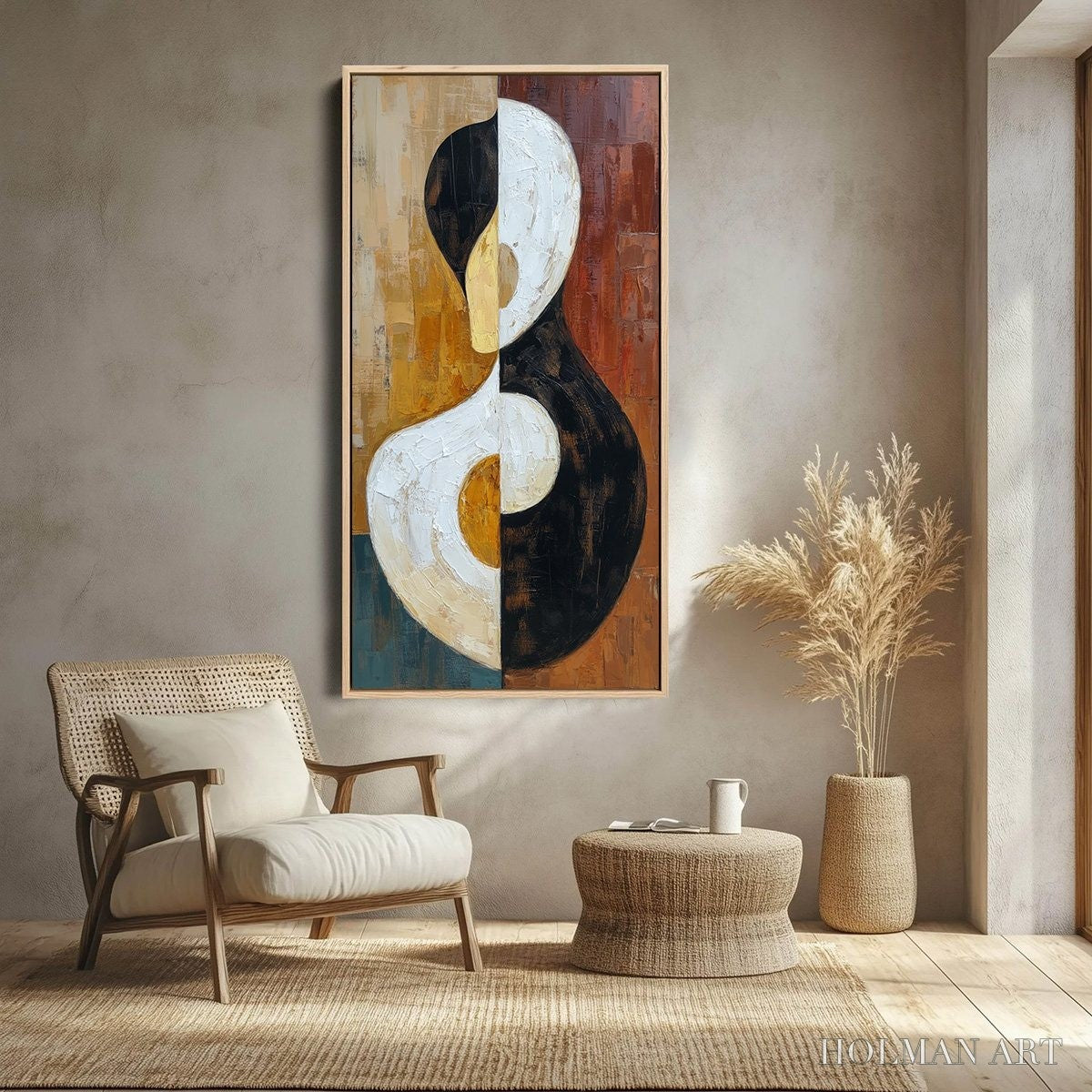 HOLMAN ART Unity – Large Textured Abstract Figurative - image 2