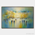 HOLMAN ART Echoes of Eternity – Abstract Figurative Cityscape Oil Painting - image 1